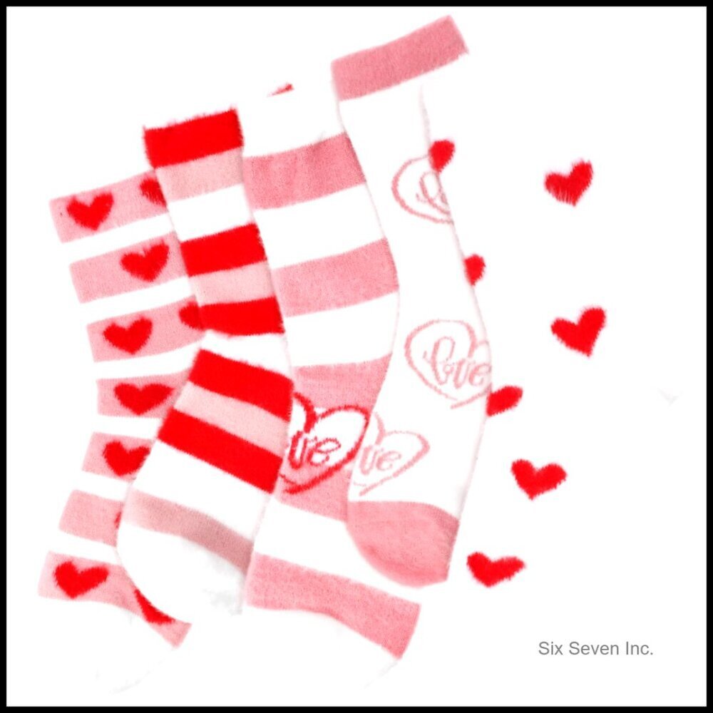 Fuzzy Slipper Socks Cozy Fluffy Warm Winter Crew Socks for Women